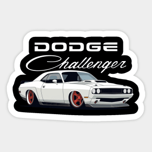 Challenger SRT Demon Hellcat Stanced Sticker